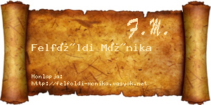 Felföldi Mónika névjegykártya