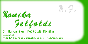 monika felfoldi business card