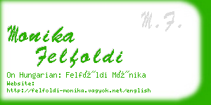 monika felfoldi business card
